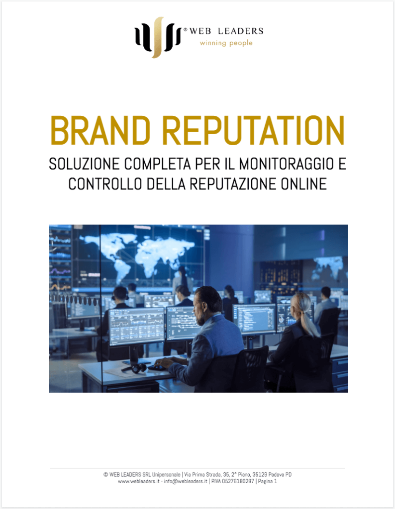 Servizio di brand reputation - Monitoraggio reputazione online