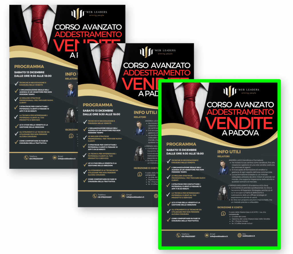 corso di addestramento sulle vendite a padova