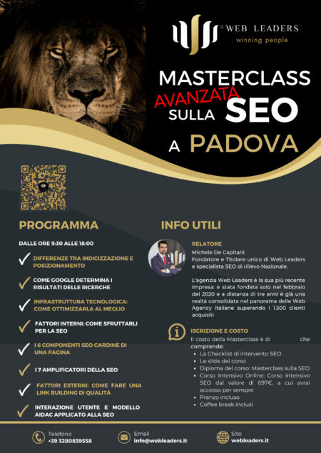 Masterclass Avanzata sulla SEO a Padova