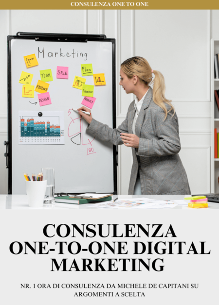 Consulenza One-to-One Digital Marketing | Nr. 1 ora di Consulenza da Michele De Capitani su Argomenti a scelta