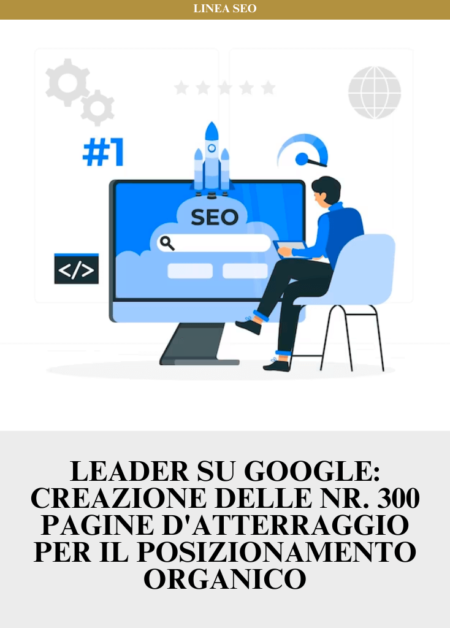 Leader su Google: Creazione delle nr. 300 pagine d'atterraggio per il posizionamento organico