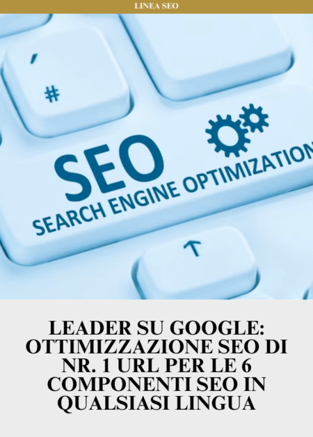 Leader su Google: Ottimizzazione SEO di Nr. 1 URL per le 6 componenti SEO in qualsiasi lingua