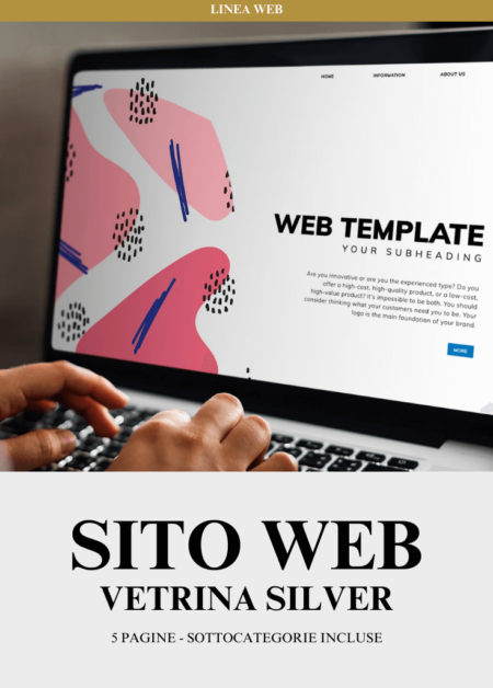 Sito web Vetrina - SILVER (5 pagine - sottocategorie incluse)