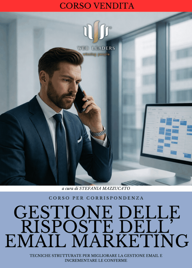 Corso VENDITA - Gestione delle risposte dell'Email Marketing - Tecniche strutturate per migliorare la gestione email e incrementare le conferme